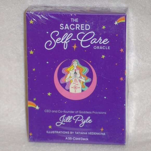 NWT The Sacred Self-Care Oracle Deck 55 Tarot Cards By Jill Pyle - Picture 1 of 4